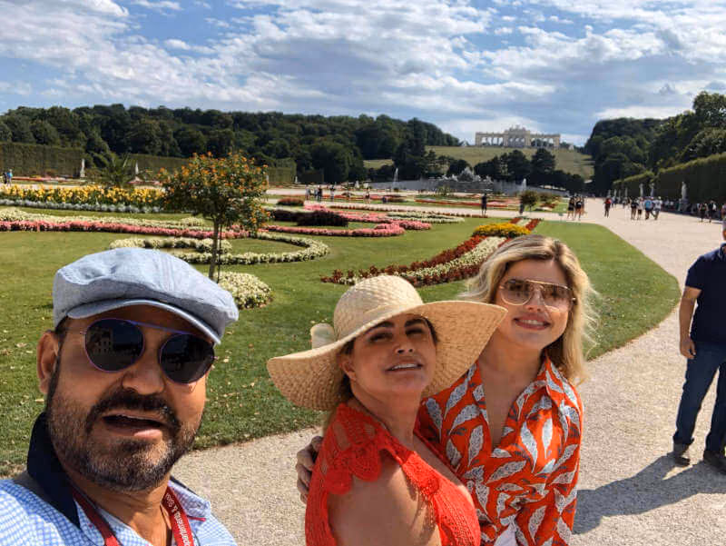 Aílton no Palácio Schönbrunn