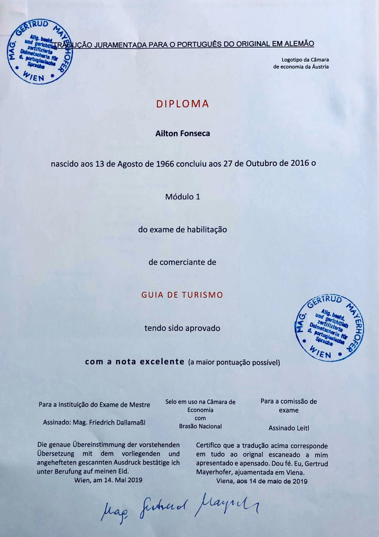 Diploma Traduzido - Módulo 1